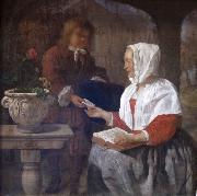 Gabriel Metsu, A Girl Receiving a Letter